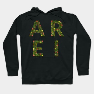 Green Floral Monogram Hoodie